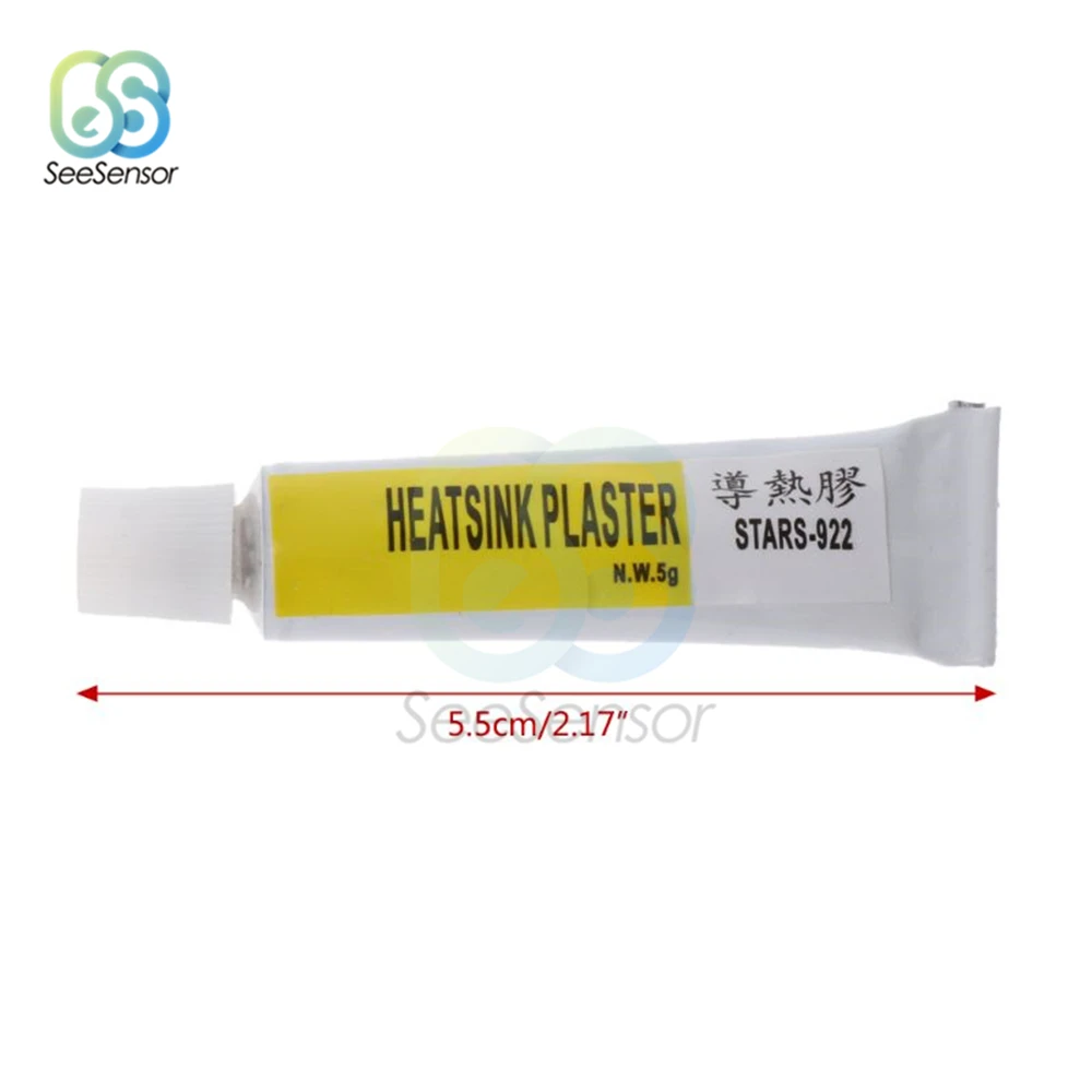 2pcsx5g Thermal Grease Paste Conductive Heatsink Plaster Adhesive Glue For Chip VGA RAM LED IC Cooler Radiator Cooling STARS-922