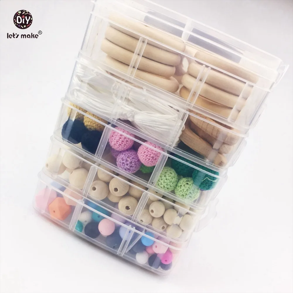 

Let's Make Baby Maple Wooden Rings Beads Teether 1Set/5layer Crochet Beads Baby Play Gym Toys DIY Nursing Accessories Charms