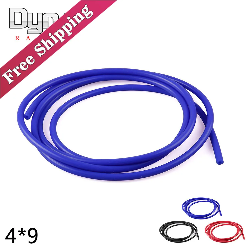 

Dyno racing- free shipping 5M Length 5/32" (4mm) Vacuum Silicone Hose Intercooler Coupler Pipe Turbo red blue black