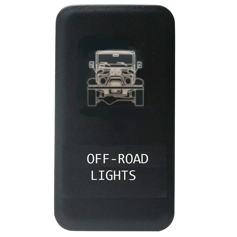 

12V-24V On-Off Push Switch LED Backlit OFF ROAD LIGHTS Icon Led Light SWITCH For Toyotaa 4Runner Tomaco