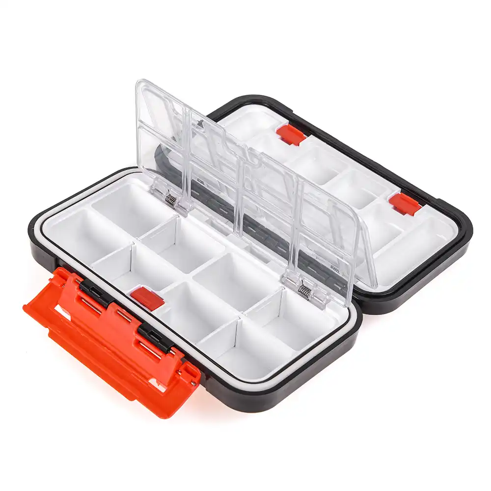 16区画釣り餌箱プラスチック釣り餌ケース二重層ルアーボックス釣り収納ボックス用ペスカ Fishing Tackle Boxes Aliexpress