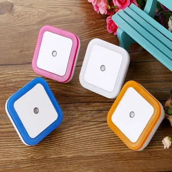 

New Led Light Light Sensor Control Bedroom Night Lights Bed Lamp Us Plug