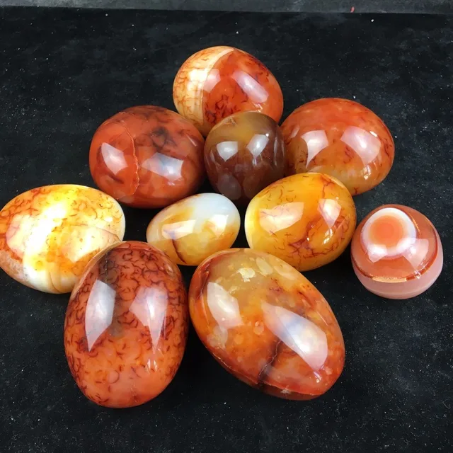 Natural carnelian jasper quartz crystal Mineral specimen healing