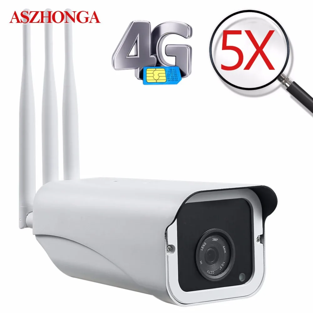 IP Камера уличная беспроводная Wi Fi 2 МП HD 1080P SIM карта 3G 5 кратный зум|Камеры