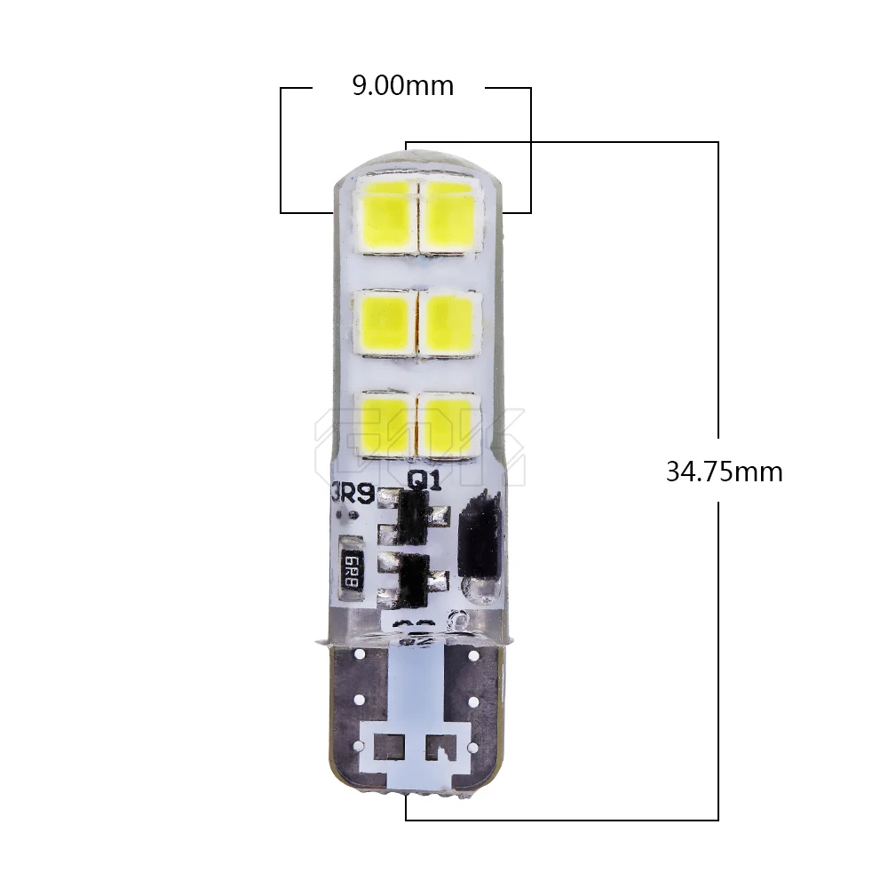 2 x T10 стробоскоп мигающий 194 W5W LED 12SMD 2835 Светодиодный стойкий блеск + автомобильный