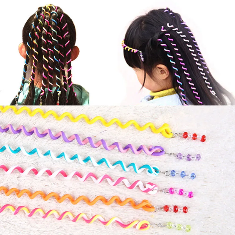 Buy Hot Sale 6pcs Magic Hair Curler Rope Spiral Curls Roller Curl 23 cm Hair