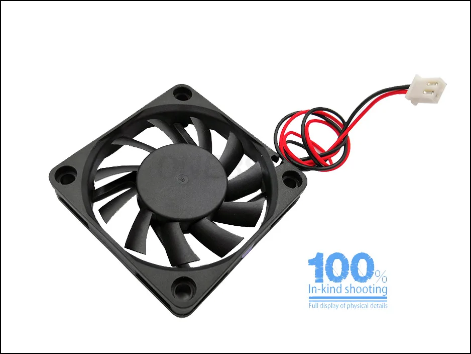 6010 Brushless Fan DC12V 6cm 60mm 60X60X10mm Fan 2Pin Small Power Supply Cooling Fan Length 250mm 9