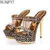 BLXQPYT – sandales à talons Super hauts pour femmes, nouvelle mode, sexy, grande taille 33 à 46, pantoufles de fête, chaussures de mariage, 3196 à 5 ► Photo 2/6