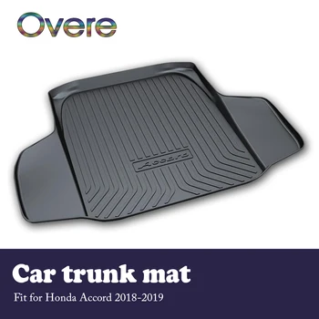 

Overe 1Set Car Cargo rear trunk mat For Honda Accord 2018 2019 Waterproof carpet Anti-slip mat Boot Liner Tray Car accessories