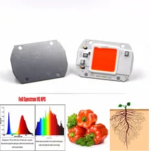Полный спектр светодиодный COB Phyto Grow Chip 20 Вт 30 Вт 50 Вт 110 В 220 В 380-840nm DIY садовый гидропонный саженец растение растительный светильник светодиодный чип
