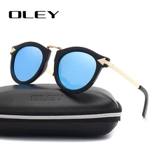 OLEY брендовые поляризованные женские солнцезащитные очки, модные ретро круглые женские очки для вождения, UV400 Y1390