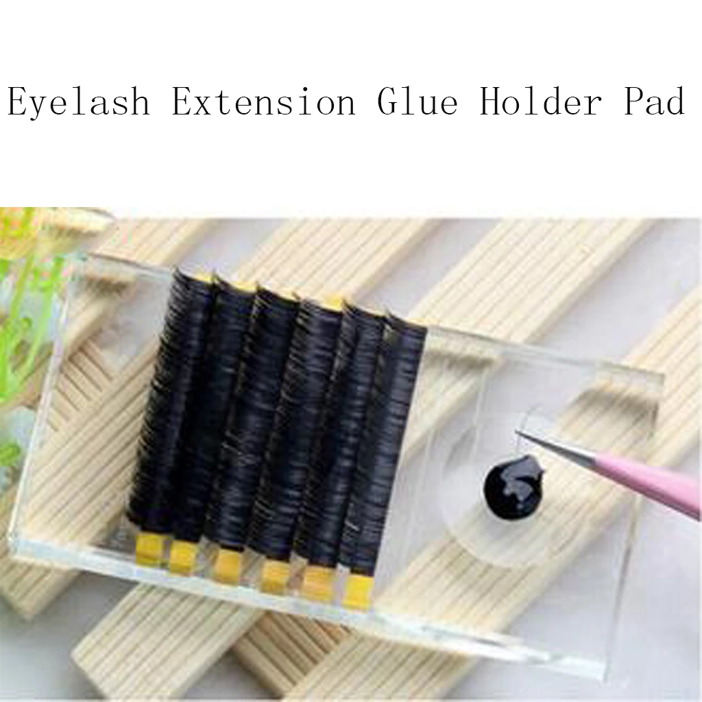 Eyelash Extension Pads Adhesive Glue Holder Pallet Crystal Stone Makeup Tool