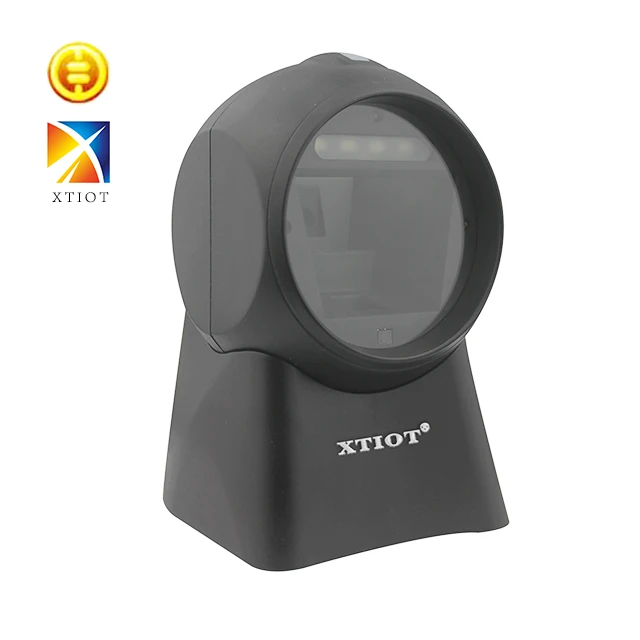 XT7301 قابل للتعديل مسح الرأس متعددة واجهة سطح المكتب يدوي اللاسلكية الباركود ماسحة 2D بار كود qr قارئ