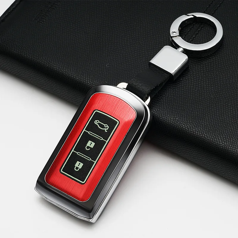 Пластик Световой ключа автомобиля чехлы для Mitsubishi Outlander, Lancer 10 Pajero Sport ASX RVR L200 Smart key