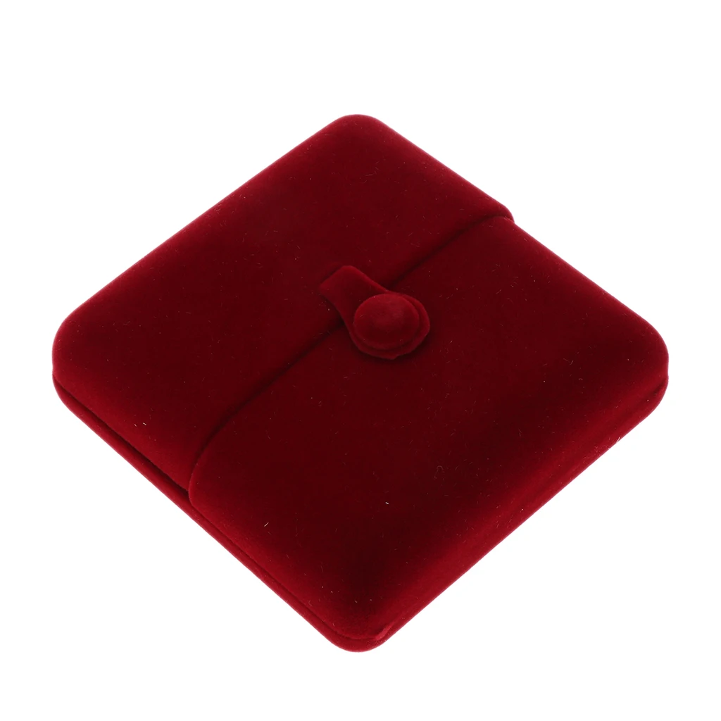 Fancy Wine Red Double Open Velvet Gift Box for Luxury Jewelry, Various Styles Packaging Box for Counter Shop