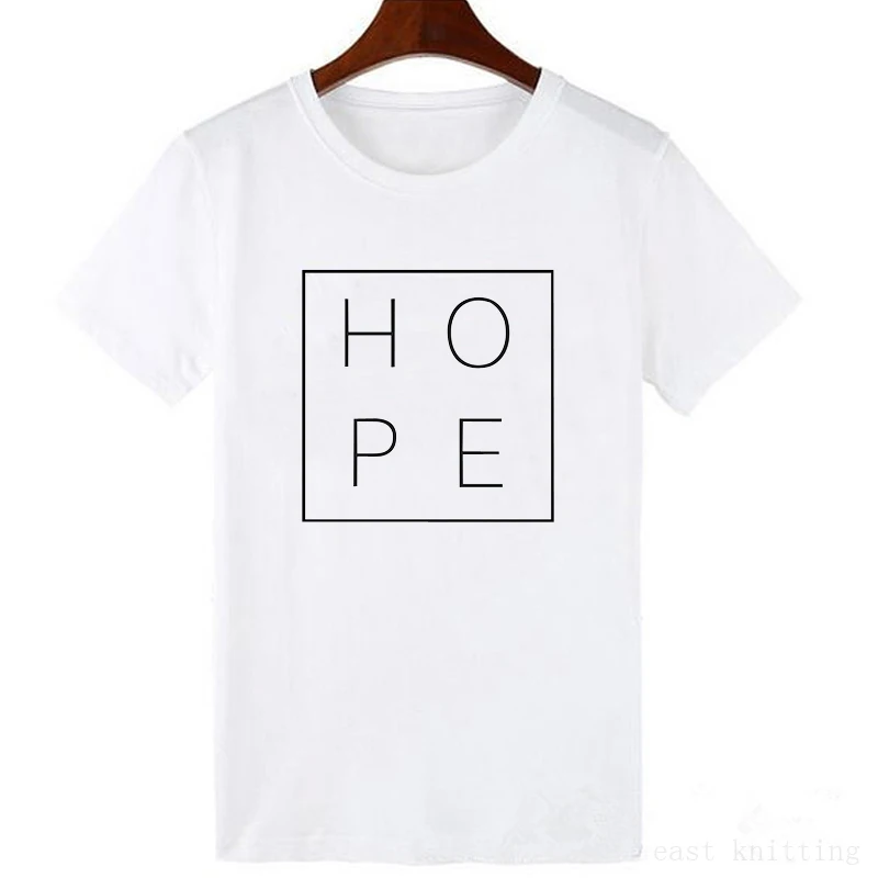 Летний Для женщин Повседневное футболка Вера Надежда Любовь футболка для христианина женские Harajuku топы с короткими рукавами
