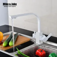 Dual function 3 way water filter white kitchen faucet marble pure water kitchen faucet 3 way function filler Kitchen Faucet