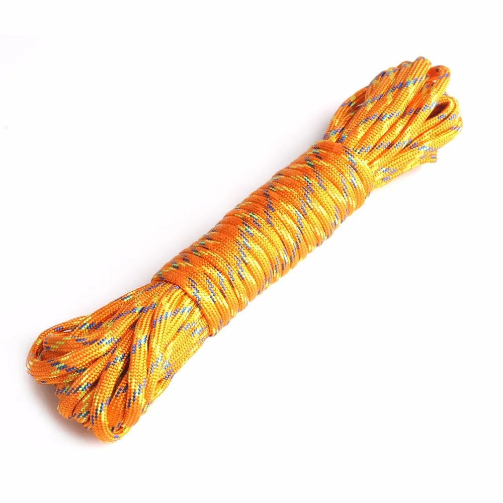5 ألوان 25/50/100ft Paracord في الهواء الطلق تسلق كامب 550 المظلة الحبل الحبل حبل مل المواصفات النوع الثالث 7 حامل بقاء حبل 5 ألوان 25/50/100ft Paracord في الهواء الطلق تسلق كامب 550 المظلة الحبل الحبل حبل مل المواصفات النوع الثالث 7 حامل بقاء حبل