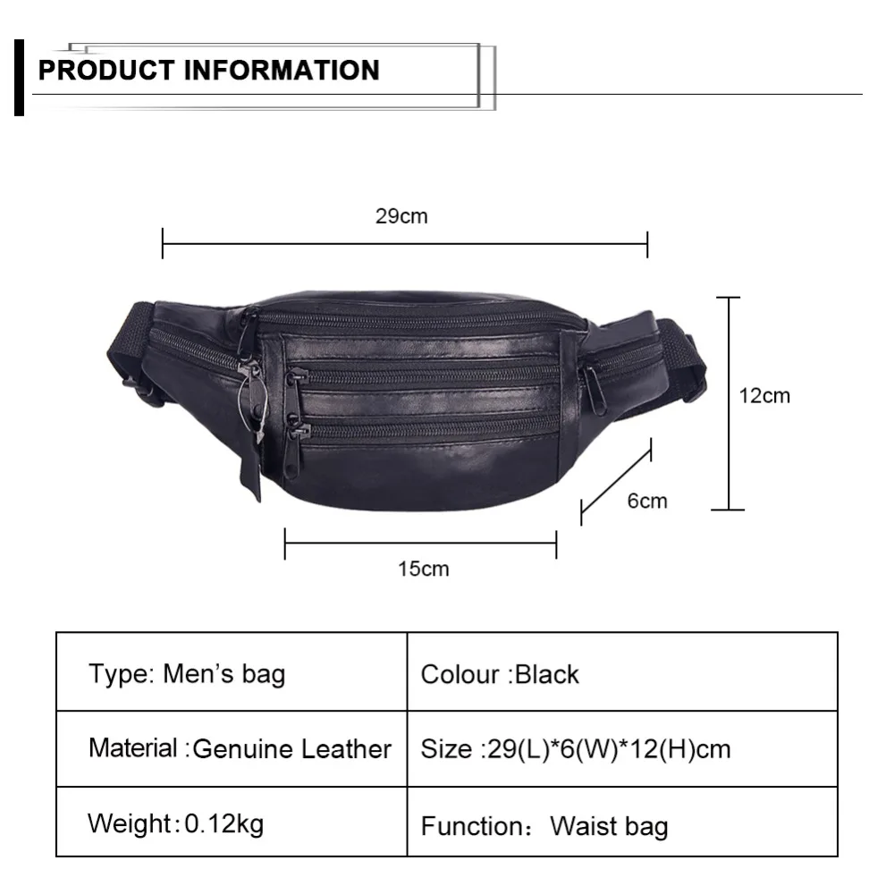 Дизайнерская Роскошная брендовая мужская поясная сумка из натуральной кожи с несколькими карманами и несколькими ремнями на молнии, Сумка с регулируемым ремнем