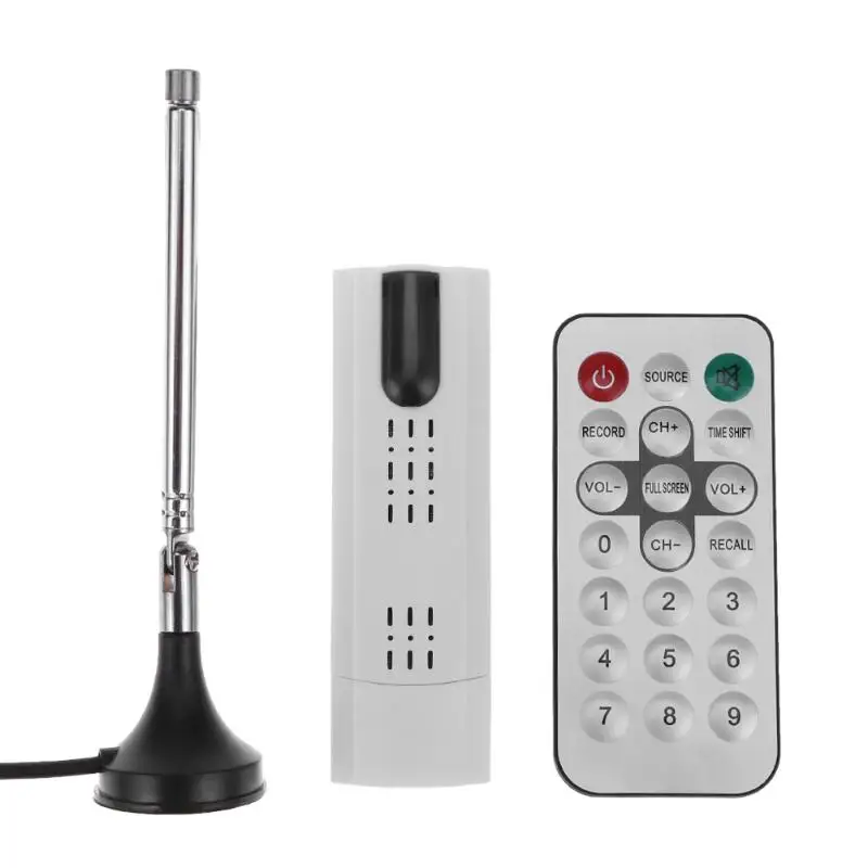 

ALLOYSEED Portable TV Antenna Satellite Receiver DVBT DVBT2 DVB-C TV USB Port TV Receiver Dongle Stick TV Stick Tuner Receiver