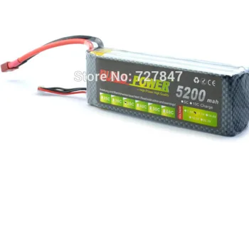 

LiPo Battery 3S 11.1v 5200mAh 35C rc helicopter car boat quadcopter remote control toys Li-Polymer battey