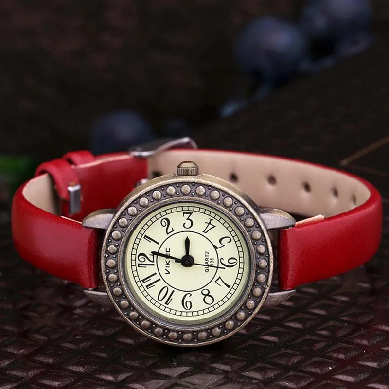 Новый Reloj Mujer изысканный ретро Стиль женские часы пояс Кварцевые наручные для