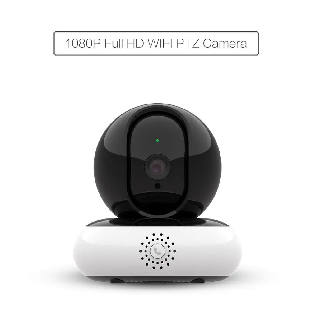 

PTZ Wireless WiFi IP Camera, 1080P HD Indoor Baby Pet Monitoring Camera 2-Way Audio Night Vision SD card cloud storage