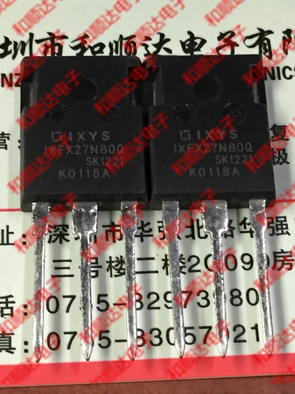 

10 pieces/lot IXFX27N80Q TO-247 800V 27A