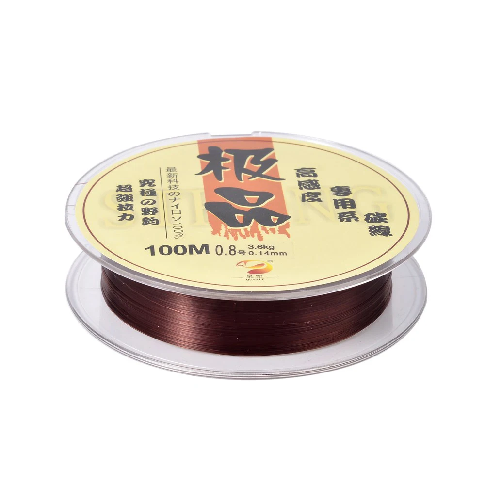 1 Roll High Quality Strong 100M Nylon Fishing Line Size 0.8 Fish Leader