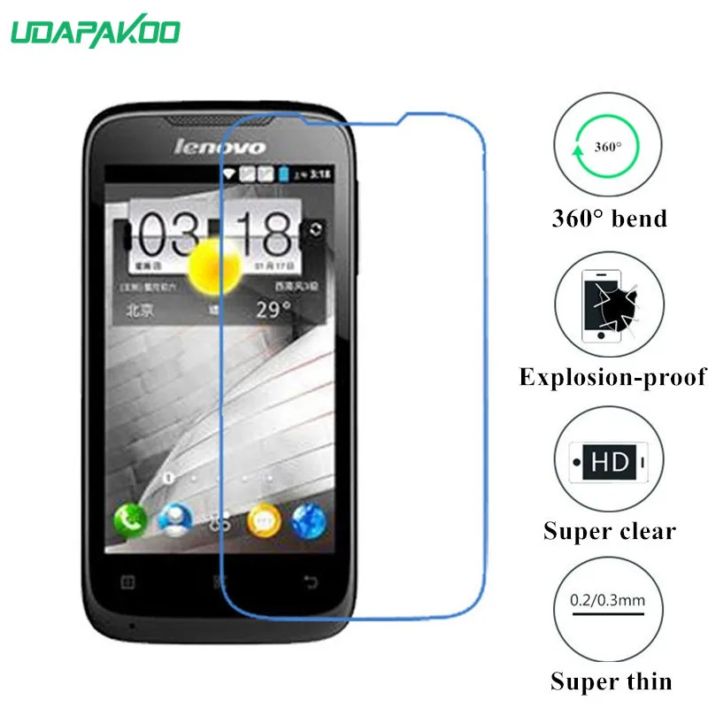 

udapakoo clear Tempered (soft glass) film for Lenovo A369 Nano Explosion-proof glass Screen Protector