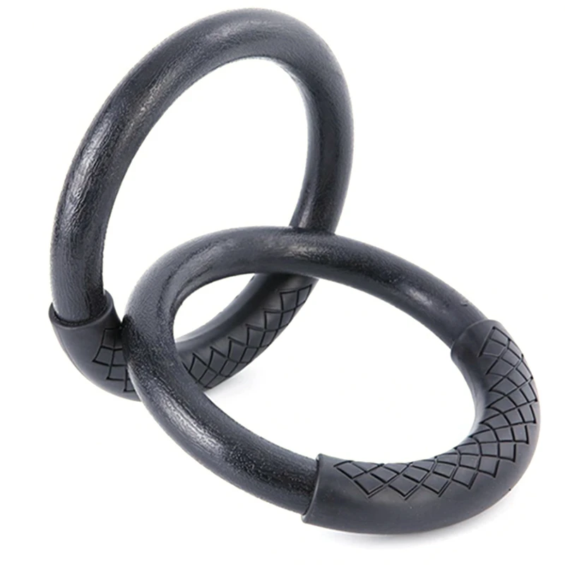 2 шт./компл. Abs гимнастические кольца Heavy Duty Пластик 28 мм упражнения йоги Фитнес кольца с мягкими ручками, для занятий в спортзале, Фитнес оборудования