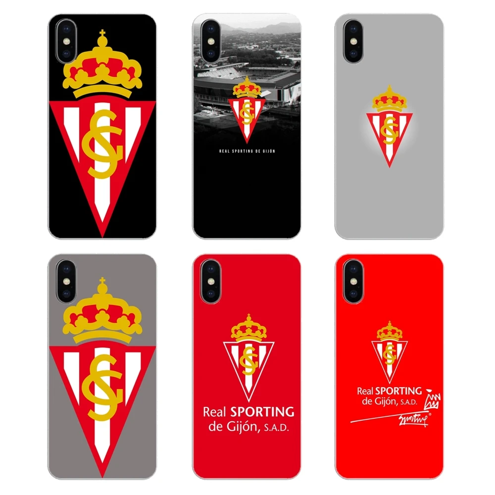 sporting gijon logo Anciana Fans Club Silicone Phone Cases Cover For Samsung Galaxy Note 8 9 S9 S10 A8 A9 Star Lite Plus A6S A9S |