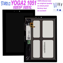 10.1 Inch For Lenovo Yoga Tablet 2 1051 1051F 1051L Touch Screen Digitizer Glass LCD Display Assembly Replacement Parts +Tools