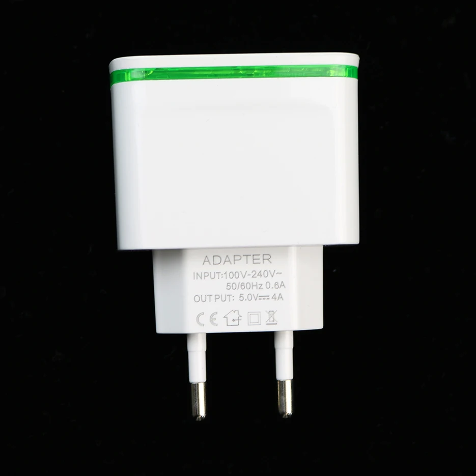 5V 1A Мульти USB зарядный адаптер 4 зарядное устройство ЕС мобильный телефон для iPhone