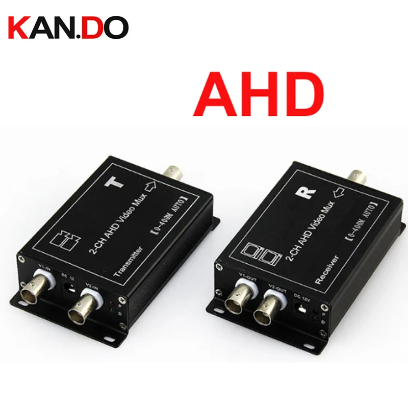 CCTV Camera multiplexer 2 channel AHD coaxial video multiplexer with Signal Transmission