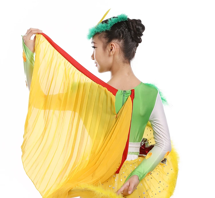 Happy Valley/Детская танцевальная одежда в стиле Xiao; костюмы для девочек; одежда с птицами и птицами