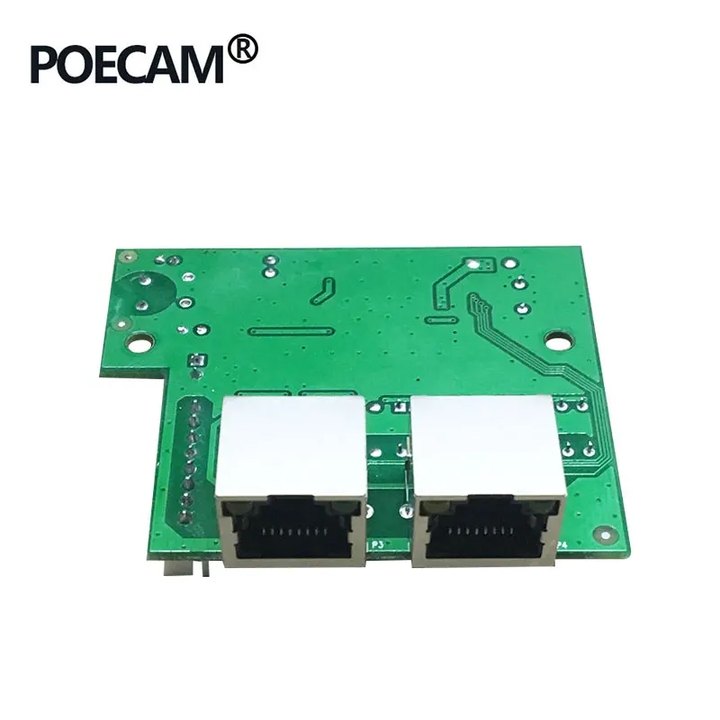 OEM/ODM 3 порта s Ethernet сеть 2 шт. 10/100 Мбит/с RJ45 порт 1 * 8pin головной PCBA плата двухслойная