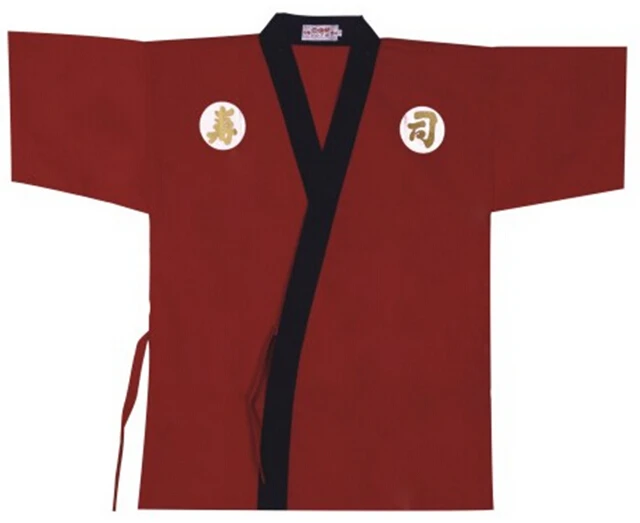 

Free Shipping High End Oriental Japan Restaurant Bar Clothes Chef/Cook Coat Jackets Uniform-Carp Leaping