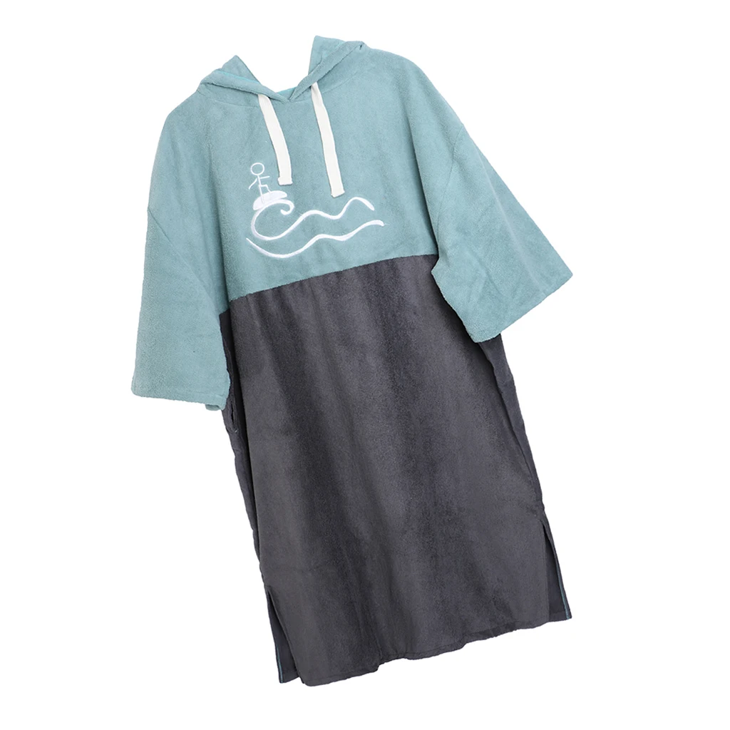 Beach Surf Poncho Quickly Dry Wetsuit Hooded Towel for Men Women Swimming Robe Dress Suit Changing at Poll and Beach