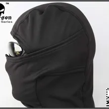 EMERSONGEAR флисовая грелка капот страйкбол CS военный wargame маска для лица EM6631A черные черепа