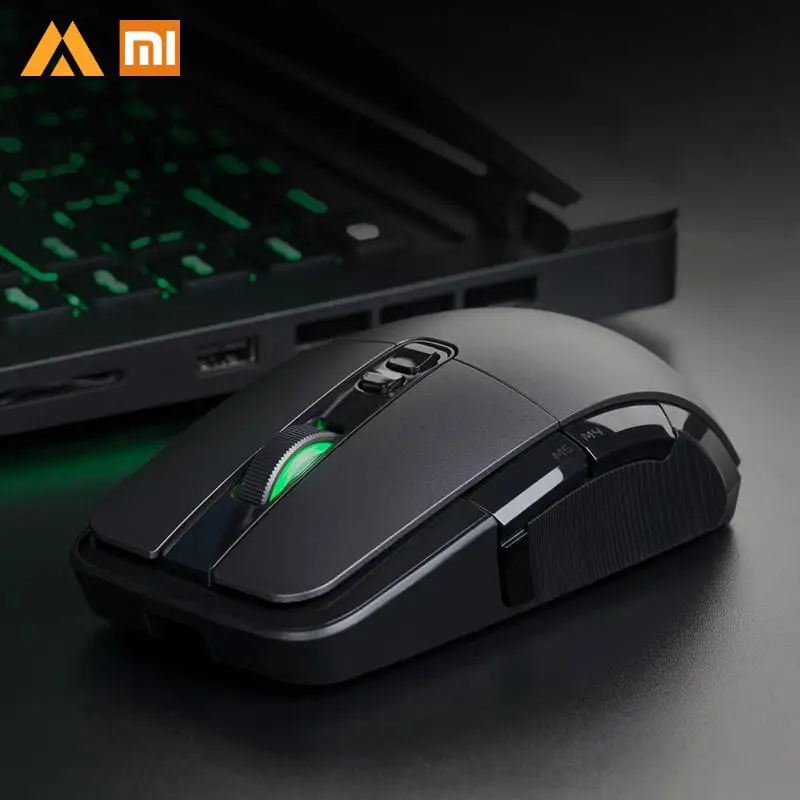 Оригинальная Беспроводная игровая мышь Xiaomi Mijia USB 2,4 ГГц 7200 dpi RGB мышь с подсветкой геймерская оптическая перезаряжаемая Компьютерная