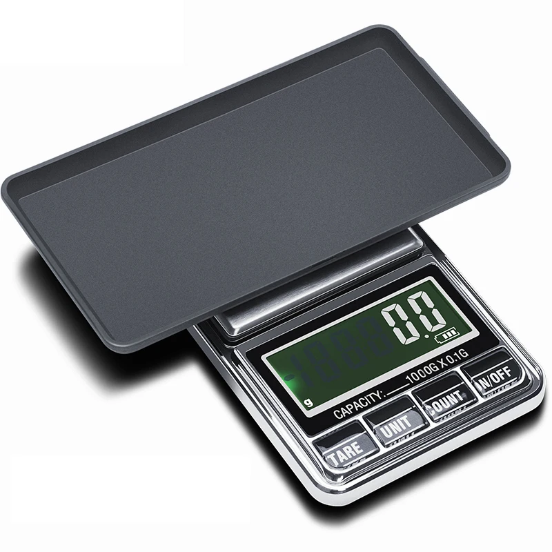 

1000g 0.1g LCD Electronic Kitchen Scale Digital Pocket Scale Portable Balance for Gold Jewelry Weight Scale USB powered