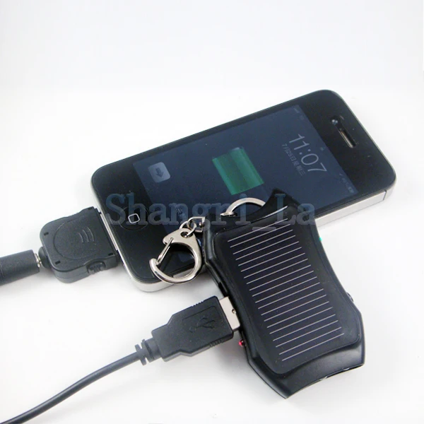 1200mAH Solar Keychain Solar Charger Mobile Power Supply Energy Saving