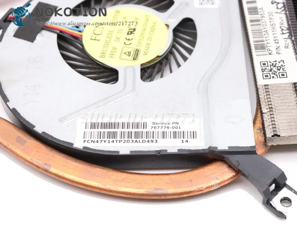 Hk-Part CPU Cooling Fan for HP Pavilion 767776-001 767706-001 773447-001 767712-001 Notebook PC