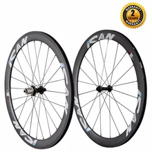 ICAN 50mm 700C Carbon Wheelset Road Bike Clincher Rim Shimao or Sram 10/11 Speed 1510g (Classic Wheelset)