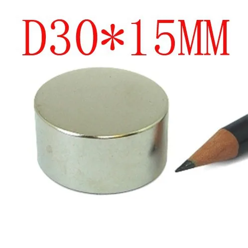 

30*15 2 pcs 30 mm x 15 mm disc powerful magnet craft neodymium rare earth permanent strong N35 N35 30*15 30x15
