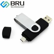 4GB OTG USB Flash Drive For External Storage Android Phone Pen Drive OEM Memory Stick U disk Custom Laser Engraved Print Logo
