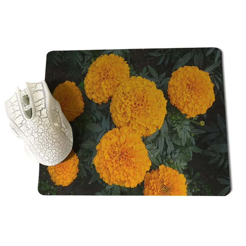 MaiYaCa желтый Marigold ноутбук компьютер коврик Размер для 25X29 см коврики для игровой мыши - Цвет: 18x22cm