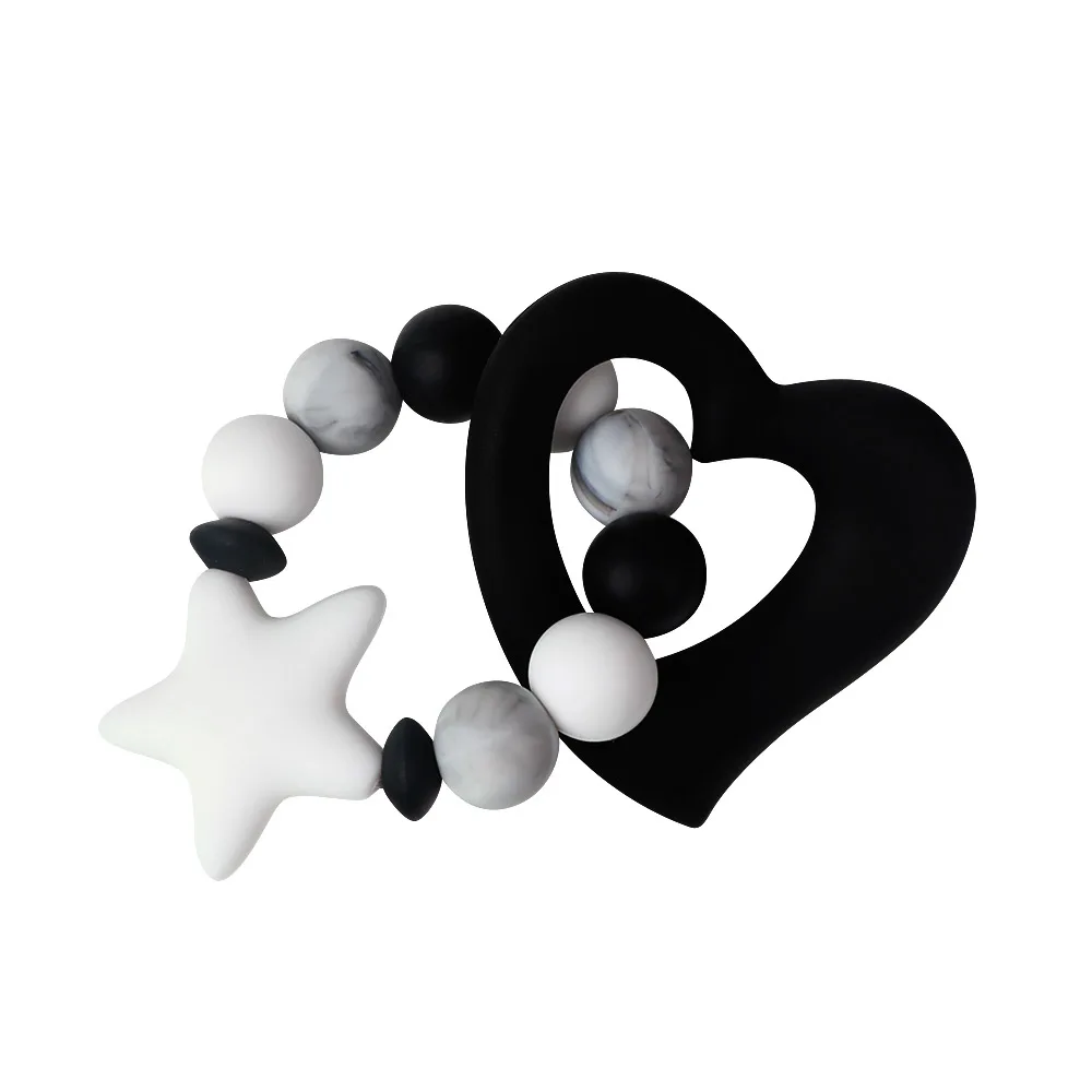 HH022-01 TYRY. HU силиконовый детский браслет для прорезывающихся зубов, BPA бесплатно, Детские Бусы для прорезывания зубов, подарок для медсестры, игрушка из пищевого силикона, детский браслет - Цвет: HH022-01