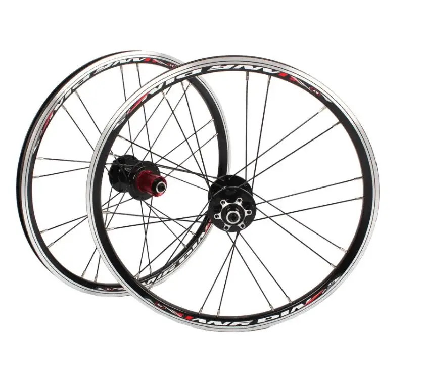 406V100-135fullblack BXM складной велосипед 20 дюймов RT* 1-3/8 в/дисковый тормоз передний 2 задний 5 подшипник ультра гладкий светильник 451/406 обод колеса - Цвет: 406V100-135fullblack